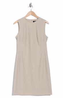 Theory Sleeveless Stretch Wool Sheath Dress