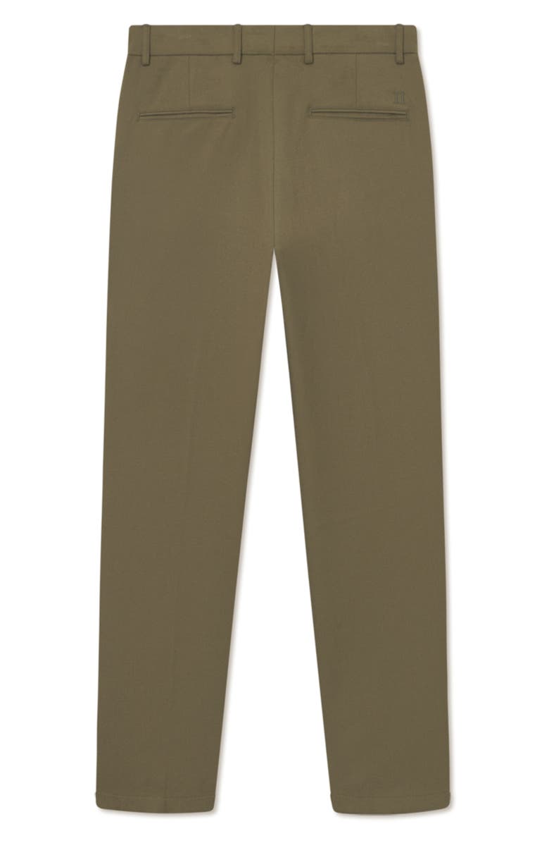 Les Deux Como Flat Front Stretch Dress Pants, Alternate, color, Military Olive