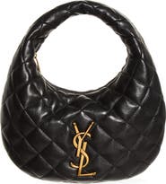 Saint Laurent Baby Icare Quilted Leather Hobo Bag