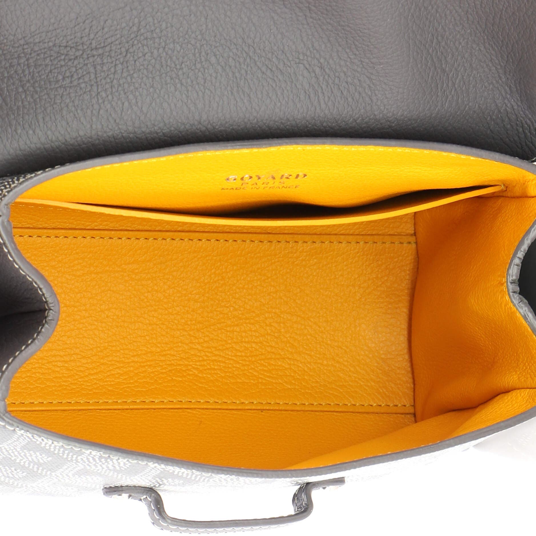 Saigon Top Handle Bag Coated Canvas with Leather Mini, Alternate, color, Grey