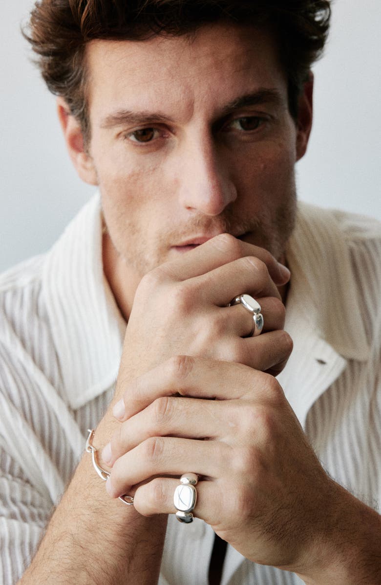 Kloto Stone Ring, Alternate, color, Silver