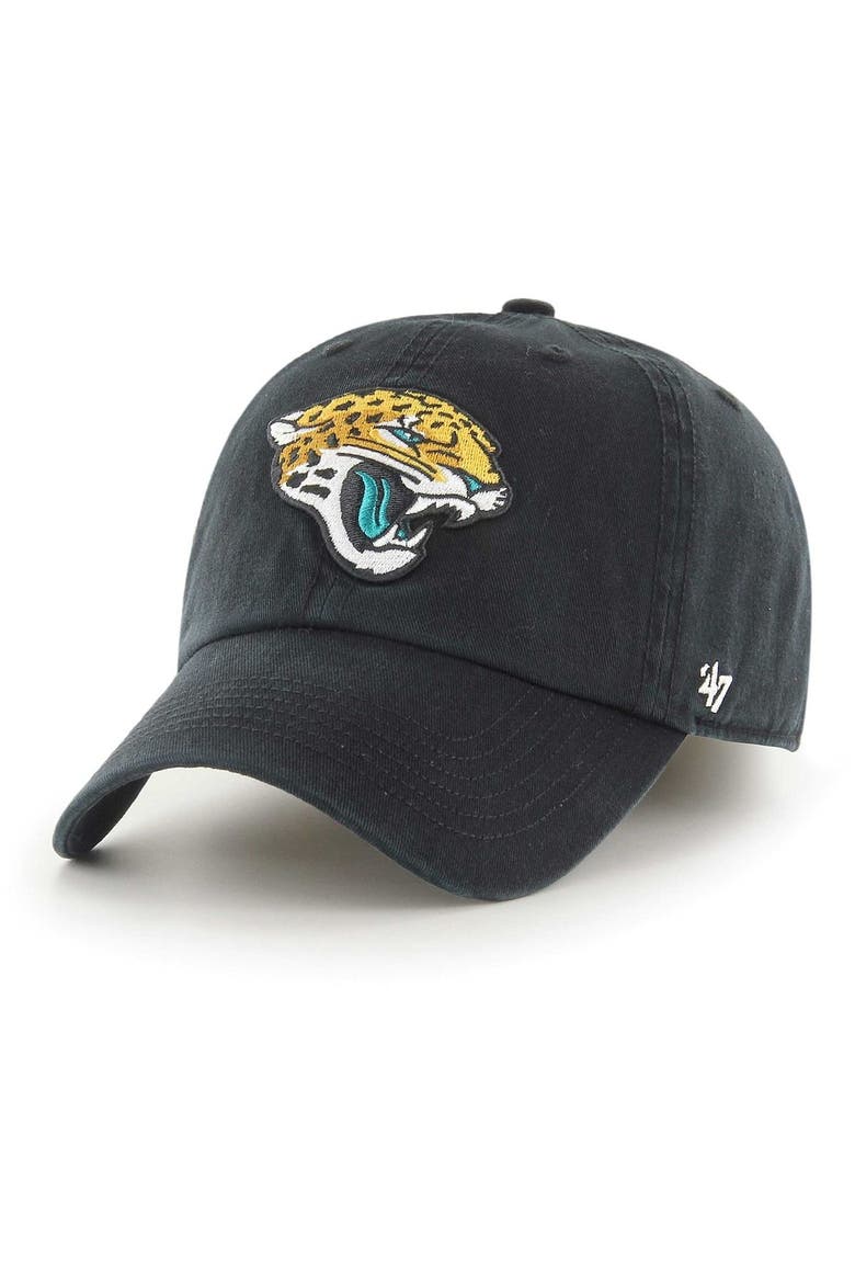 Men's '47 Black Jacksonville Jaguars Franchise Logo Fitted Hat, Alternate, color, Black