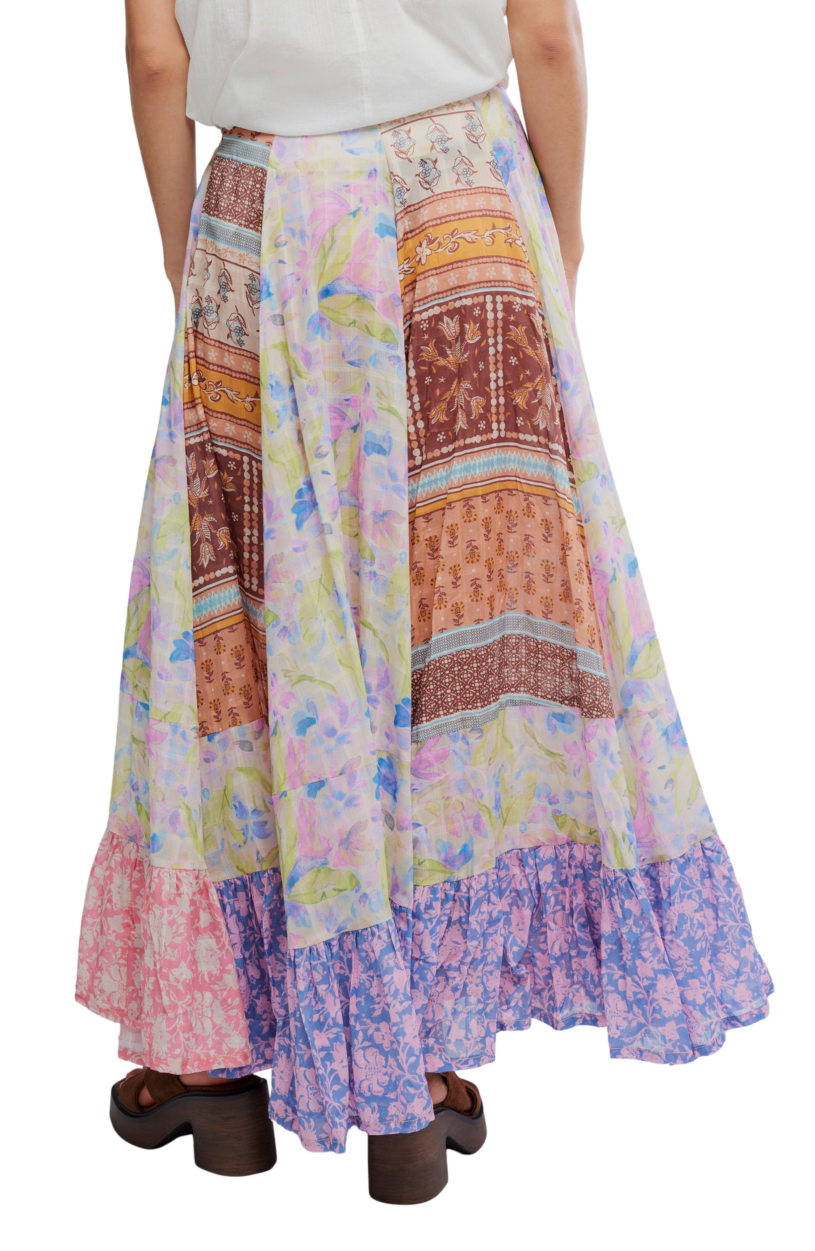 Santa Eulalia Mix Print Maxi Skirt - image 2