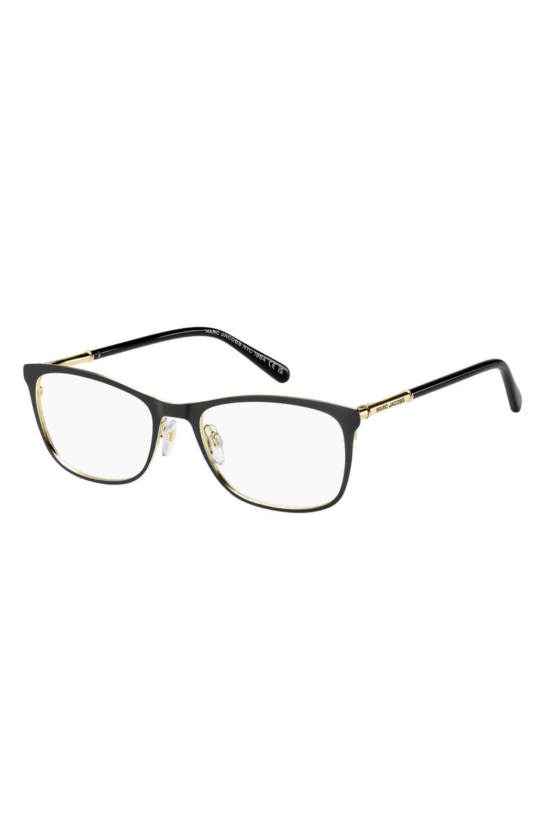Marc Jacobs 53mm Rectangular Optical Glasses, Alternate, color, 