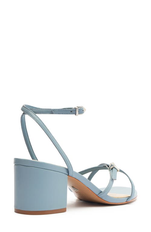 Shop Schutz Liliana Ankle Strap Sandal In Denim Blue Leather