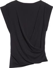 Isabel Marant Maisan Draped Asymmetric Cotton T-Shirt