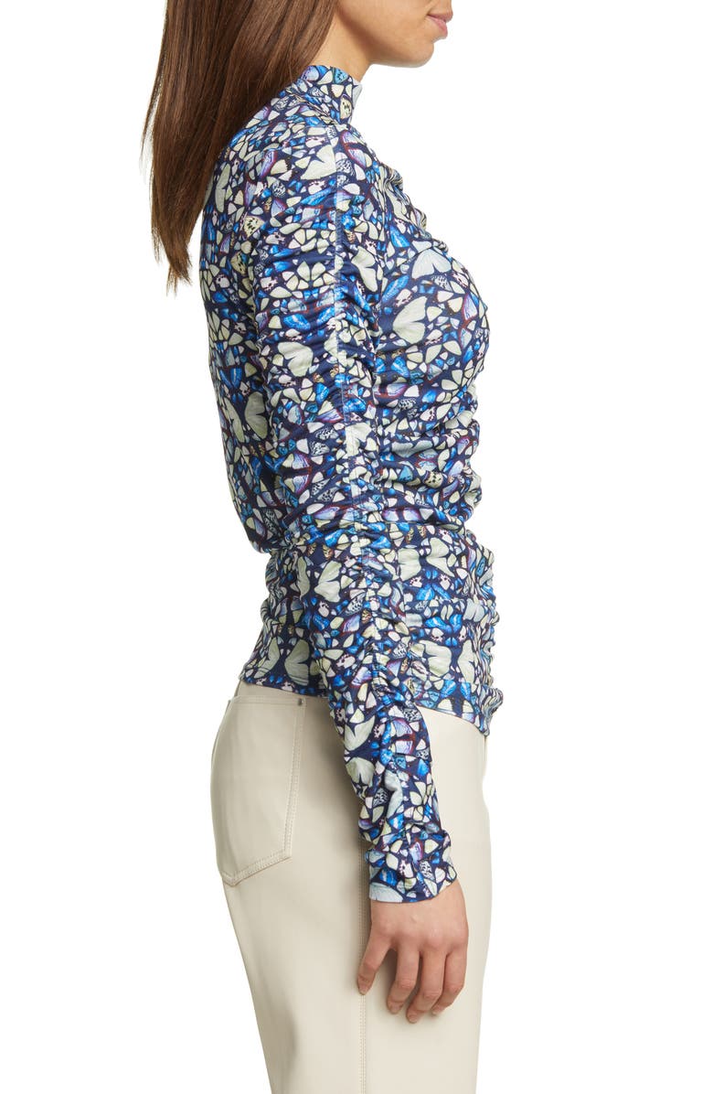 Ted Baker London Gianie Gathered Skinny Long Sleeve Top, Alternate, color,