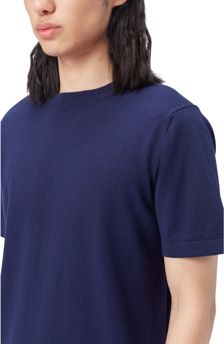 GOBI Mongolian Cashmere Men's Cotton Silk Cashmere Blend T-shirt, Alternate, color, Navy