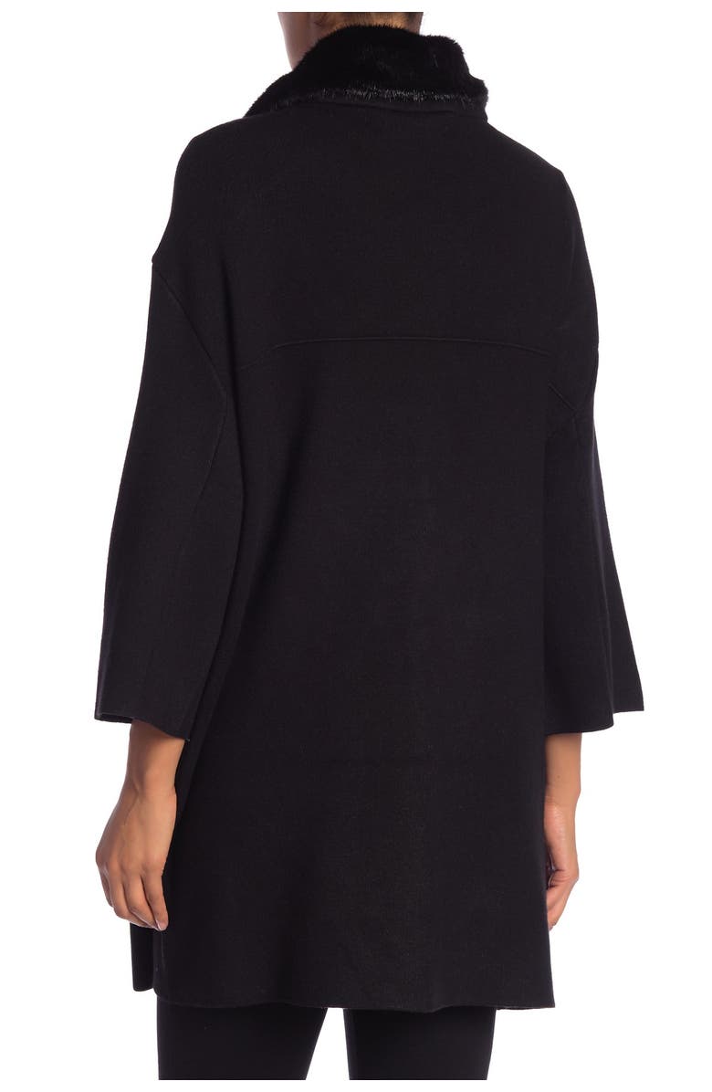 Catherine Catherine Malandrino Faux Fur Collar Snap Down Jacket, Alternate, color,