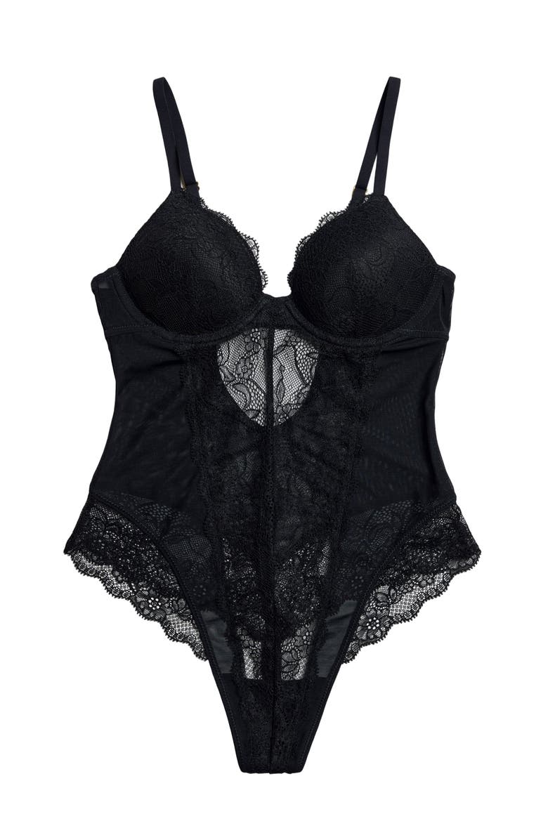 Pepper Lace Lift Up Teddy, Alternate, color, Black