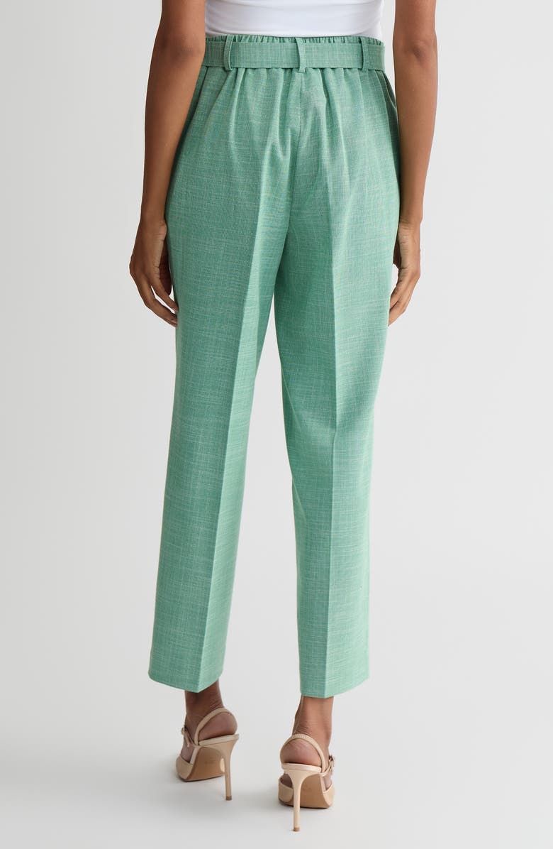 KASPER Belted Elastic Back Straight Leg Ankle Pants, Alternate, color, 