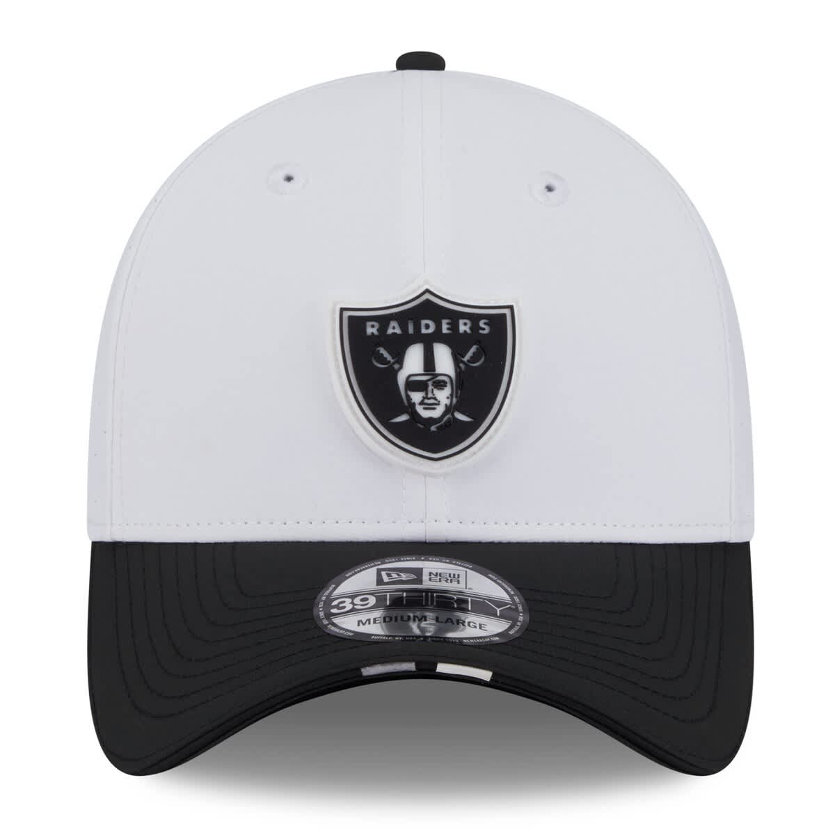 New Era Men's New Era White/Black Las Vegas Raiders 2025 NFL Training ...