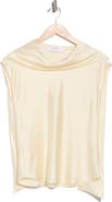 Renee C Scarf Detail Short Sleeve Top