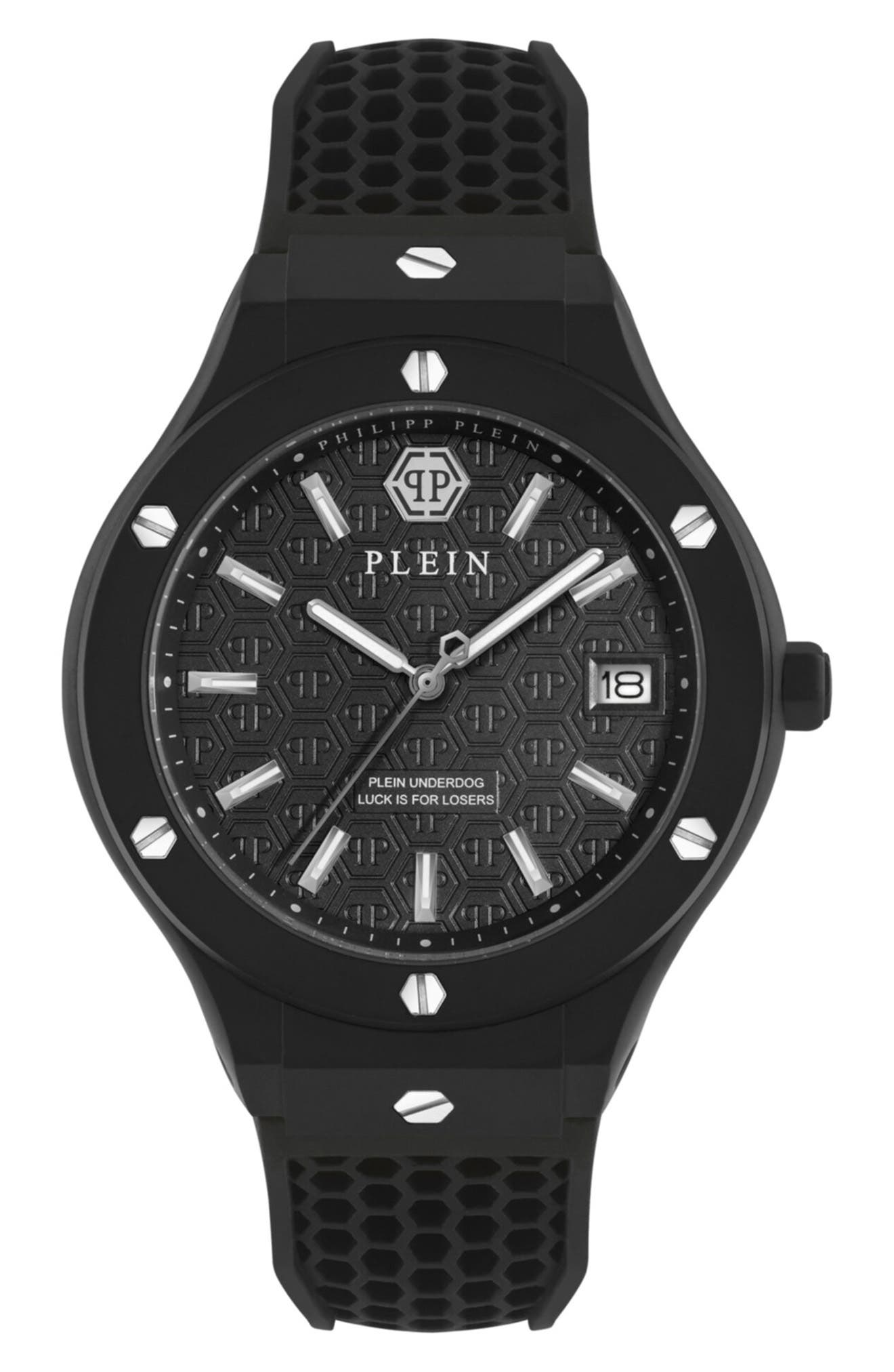 Plein Underdog Silicone Strap Watch
