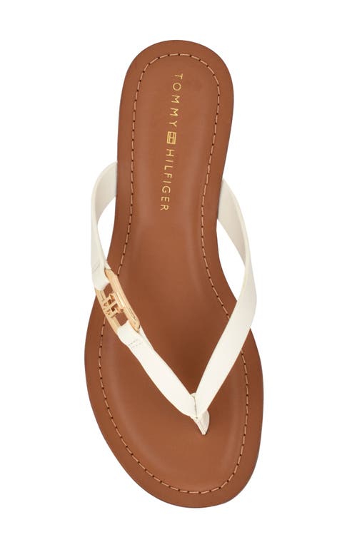 Tommy Hilfiger Liande Thong Sandal In White