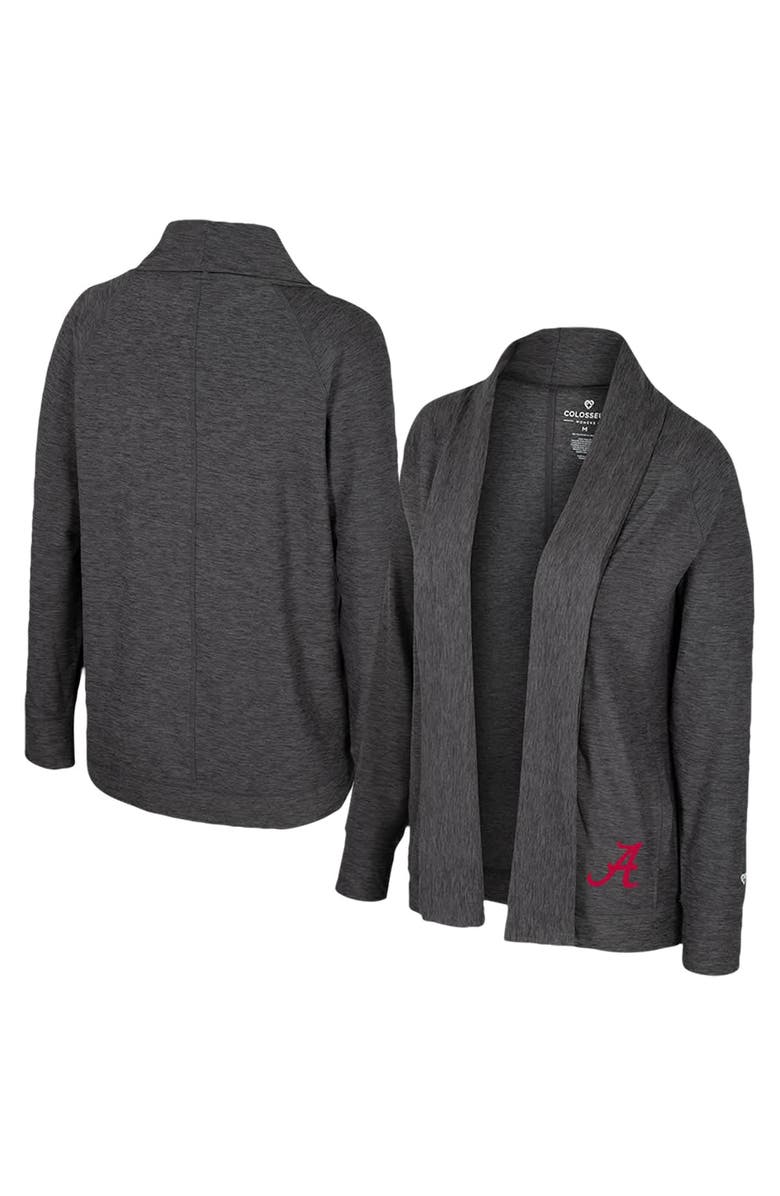 COLOSSEUM Women's Colosseum  Charcoal Alabama Crimson Tide Dash Cardigan, Main, color, Charcoal