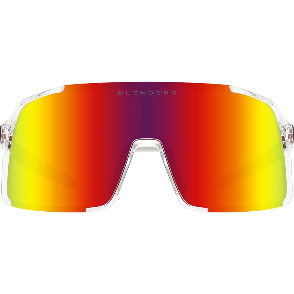 Blenders Eyewear Exposé 132mm Polarized Semi Rimless Shield Sunglasses In Multi