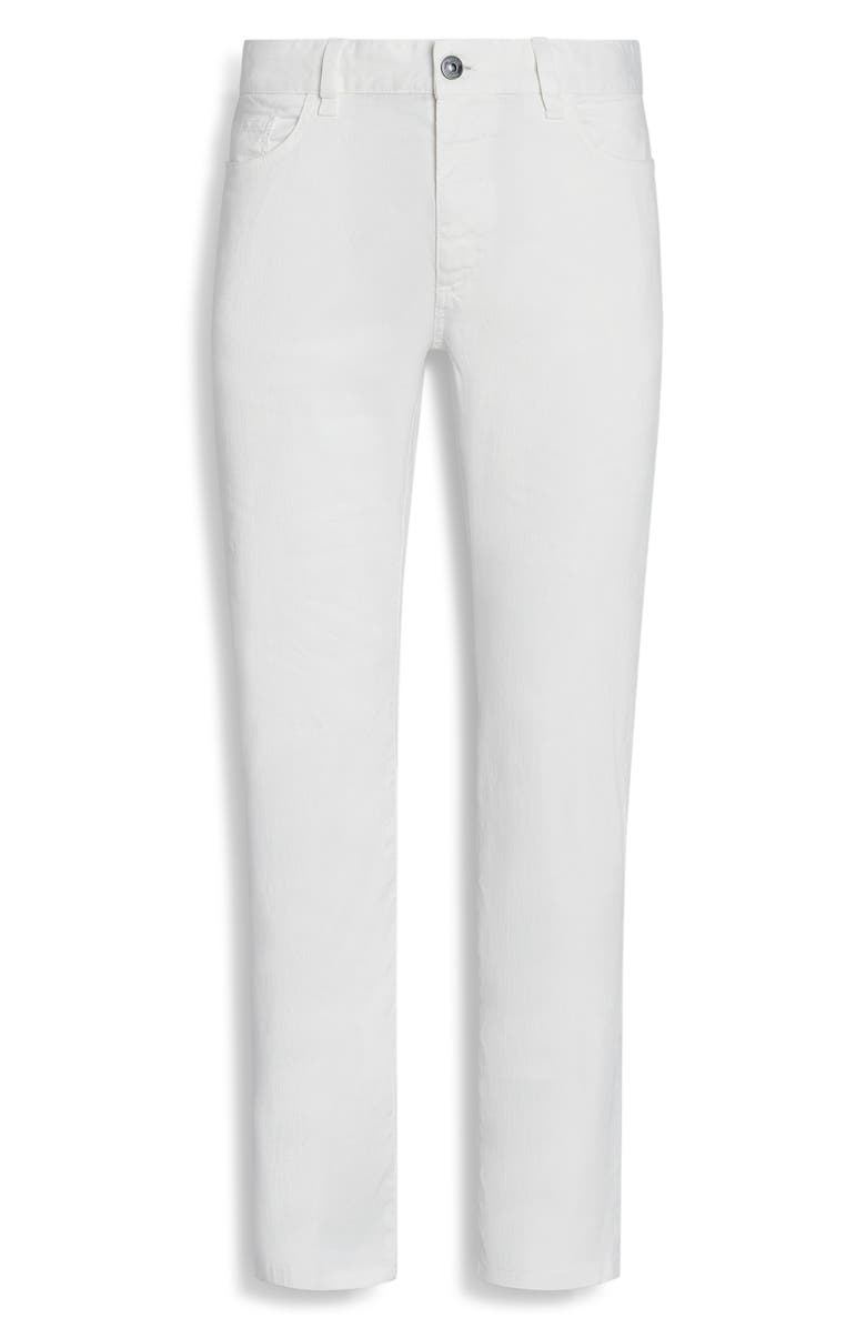 ZEGNA Roccia Garment Dyed Stretch Linen & Cotton Slim Fit Jeans, Alternate, color,
