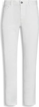 ZEGNA Roccia Garment Dyed Stretch Linen & Cotton Slim Fit Jeans