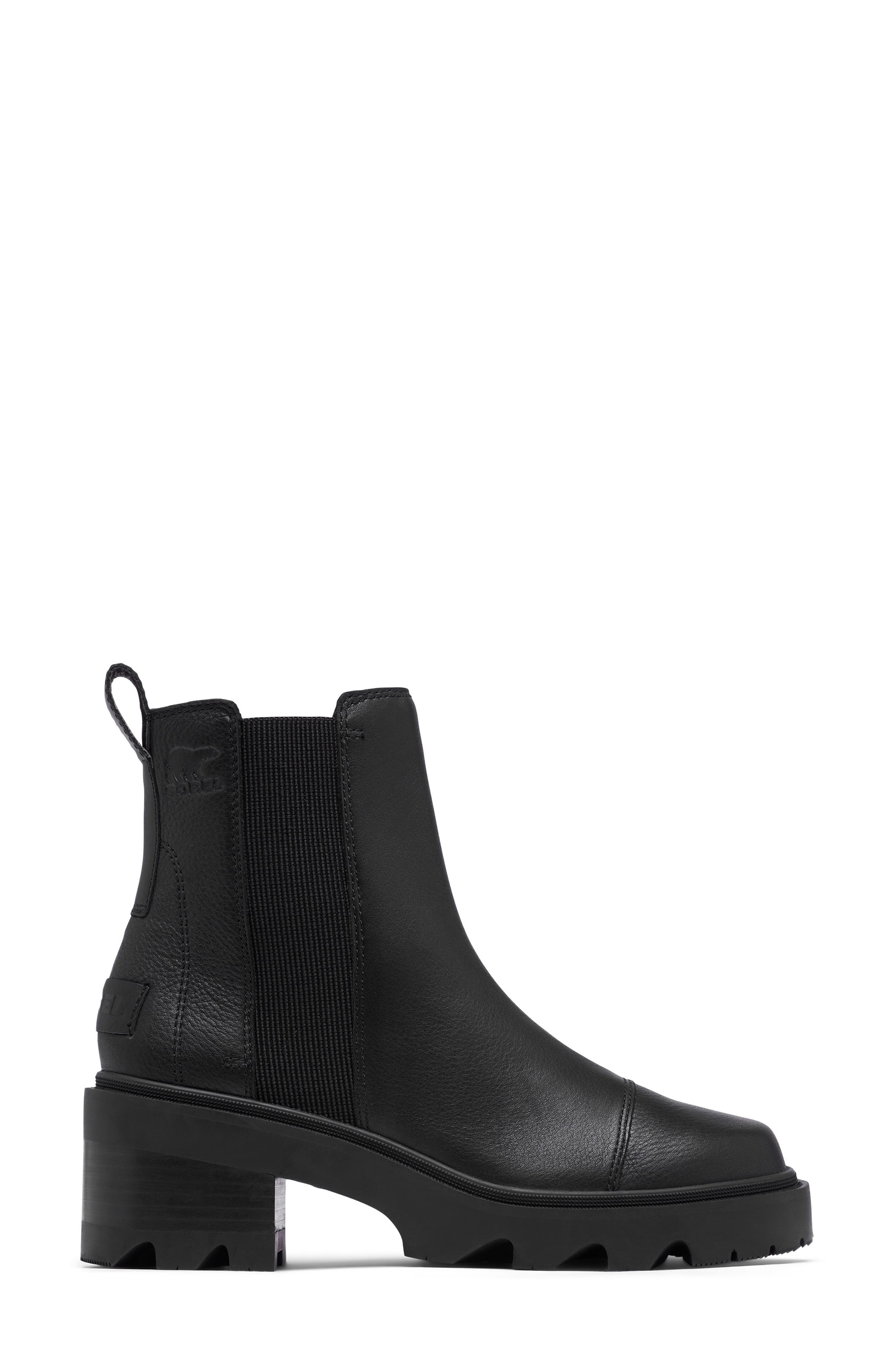 SOREL Joan Now Waterproof Chelsea Boot, Alternate, color, Black/ Black