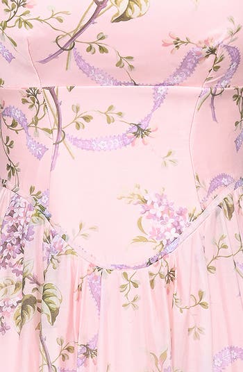 Minerva Floral Print Chiffon Midi Sundress