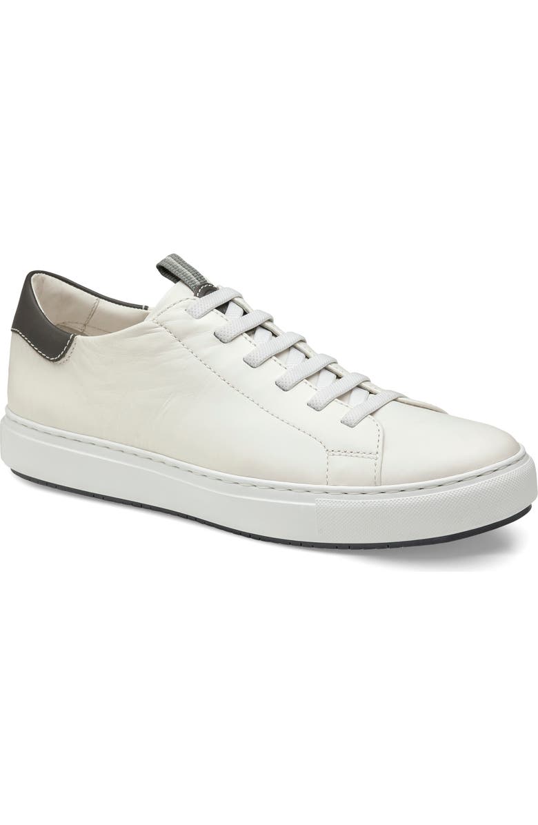 Johnston & Murphy Anson Lace to Toe Sneaker, Main, color, White Sheepskin