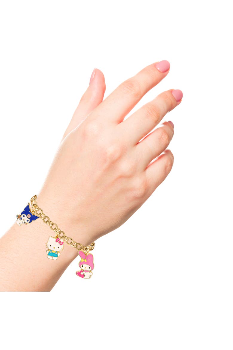 and Friends Charm Bracelet, Alternate, color, Gold