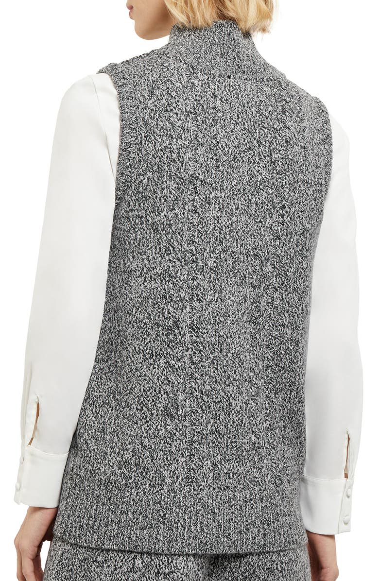 Misook Cable Knit Sleeveless Top, Alternate, color, 