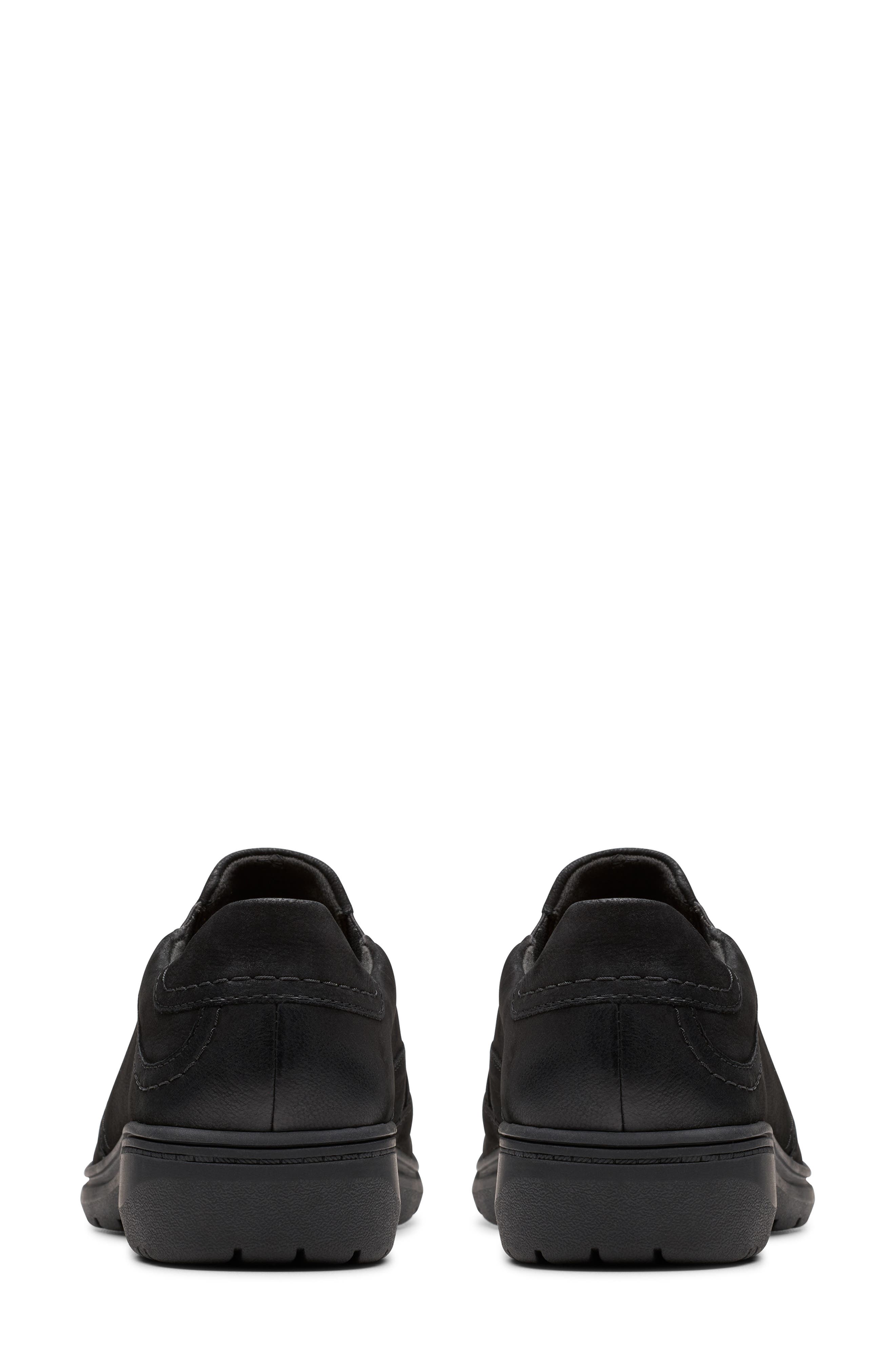 Clarks<sup>®</sup> Carleigh Abby Slip-On Shoe, Alternate, color, Black Nubuck