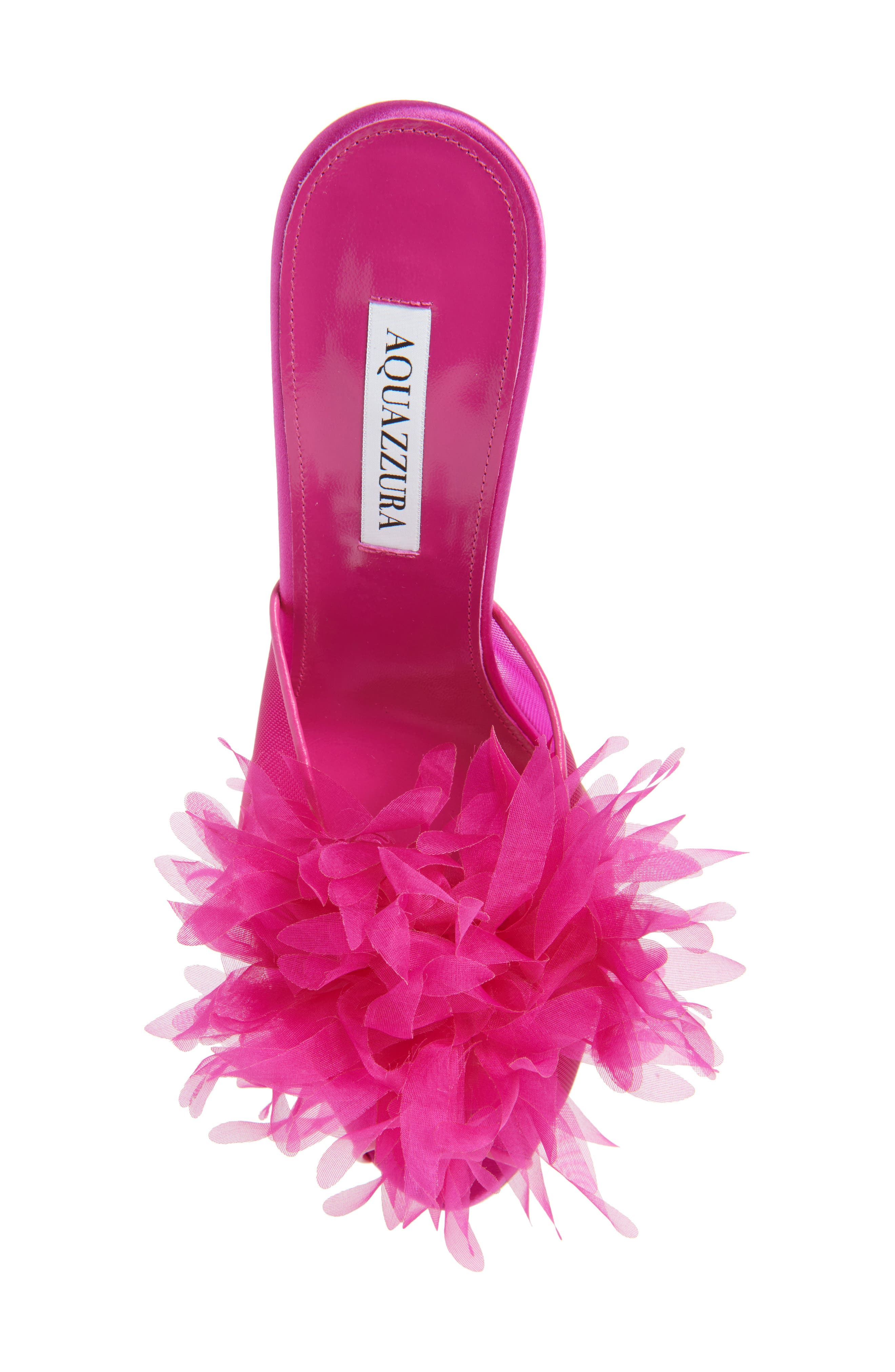 Aquazzura Pome Slide Sandal, Alternate, color, Azalea Pink