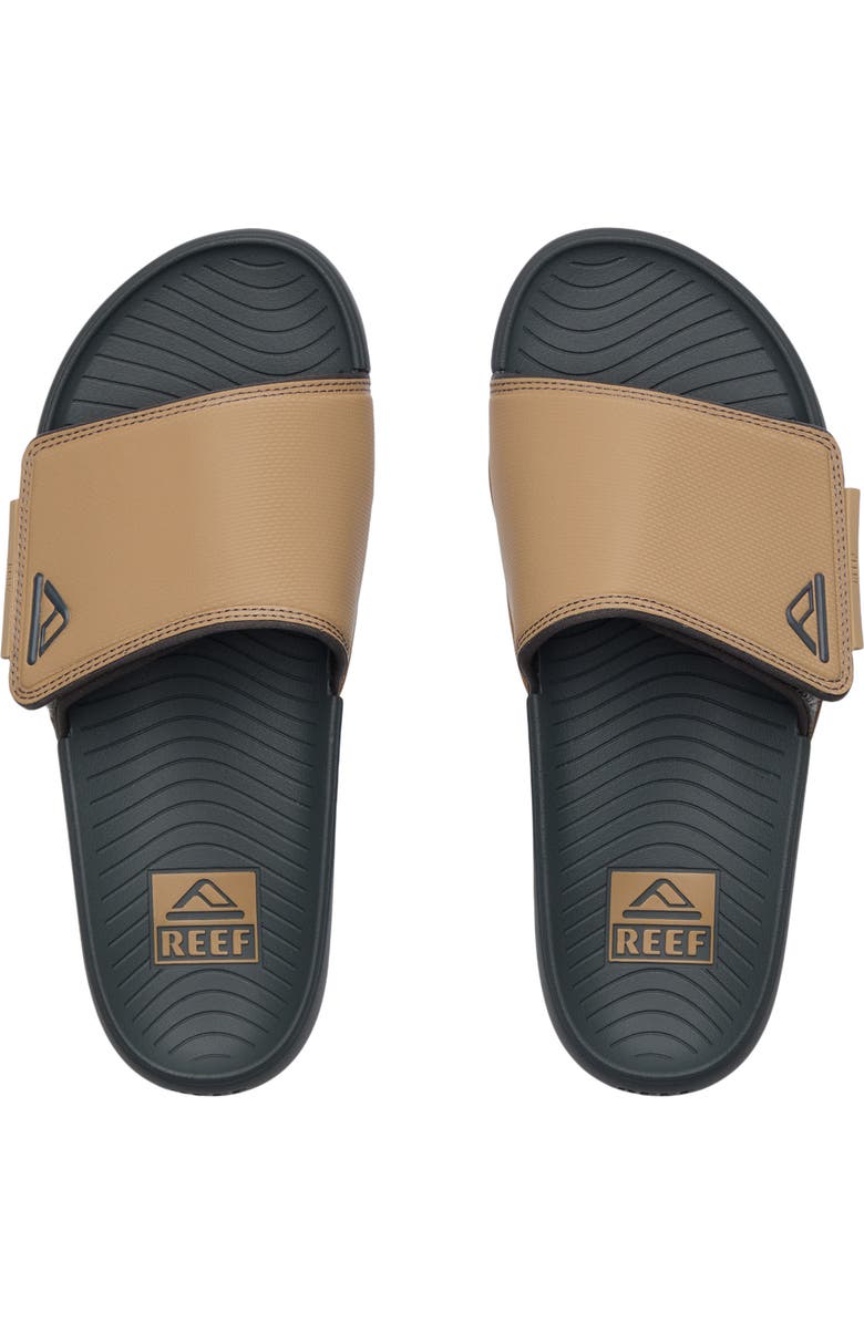 Reef Phantom Slab Slide Sandal, Alternate, color, Black/ Tan
