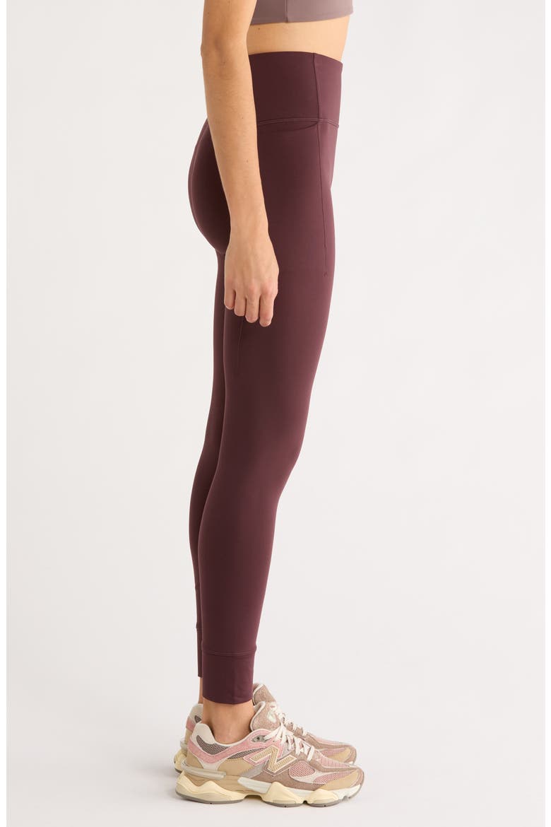 Cozy Tech Pocket Leggings, Alternate, color, BURGUNDY FUDGE