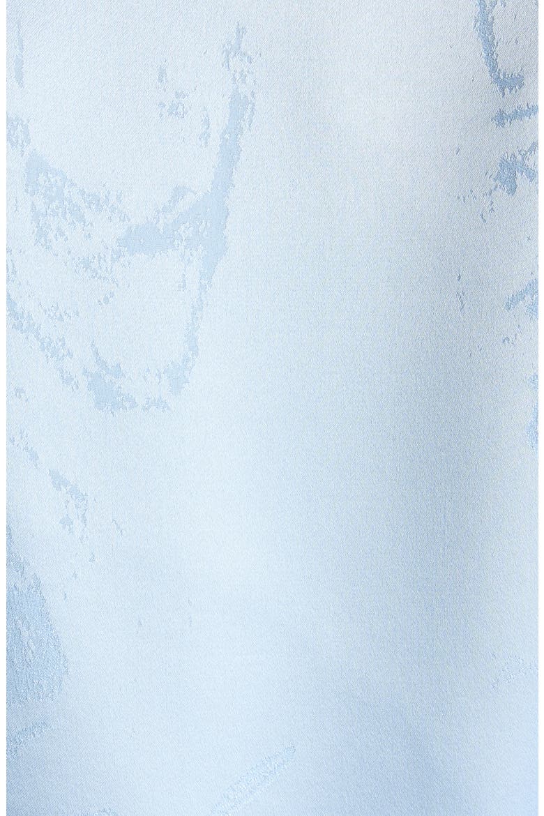 Washed Silk Long Sleeve Wrap Minidress, Alternate, color, 5840 BABY BLUE