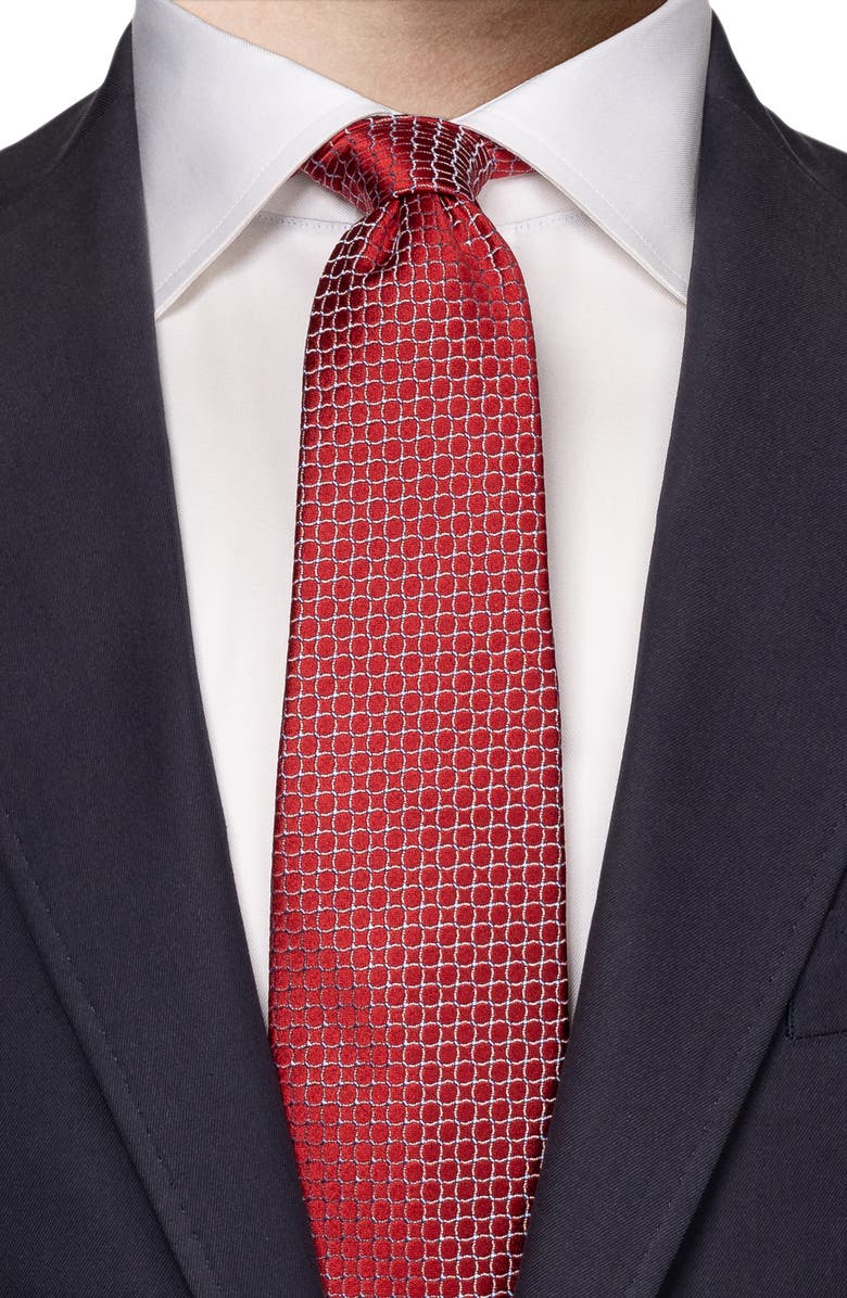 Eton Circle Jacquard Silk Tie, Alternate, color, 