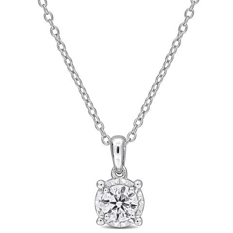 1/2 CTW Lab-Grown Diamond Solitaire Necklace