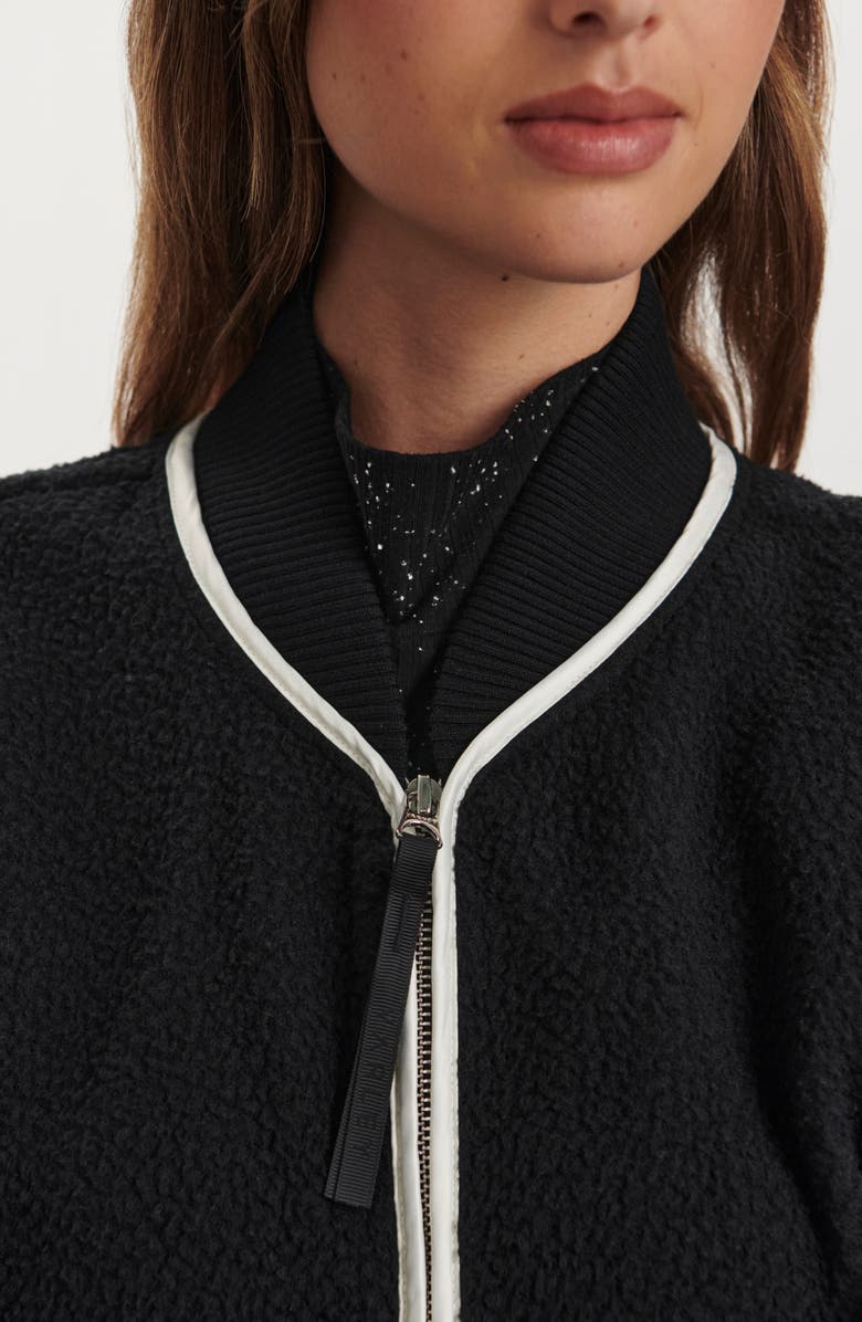 Varley Hansley Fleece Jacket, Alternate, color, Black