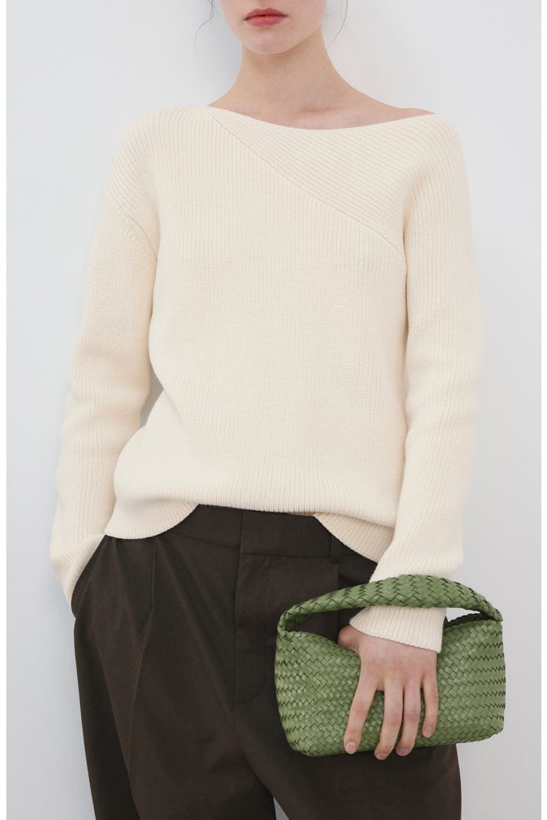 Boat Neck Sweater, Main, color, ECRU