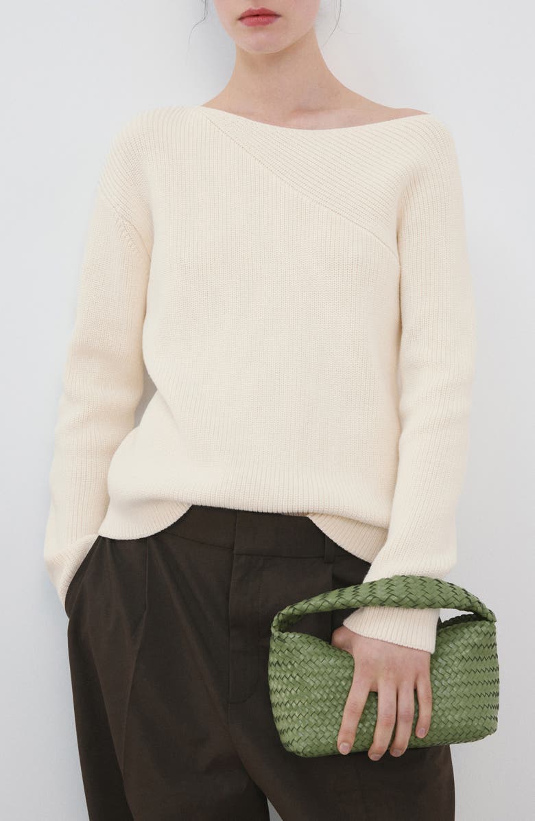 MANGO Boat Neck Sweater, Main, color, 