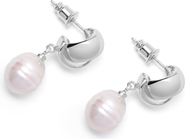 Nialaya Pearl Drop Earrings