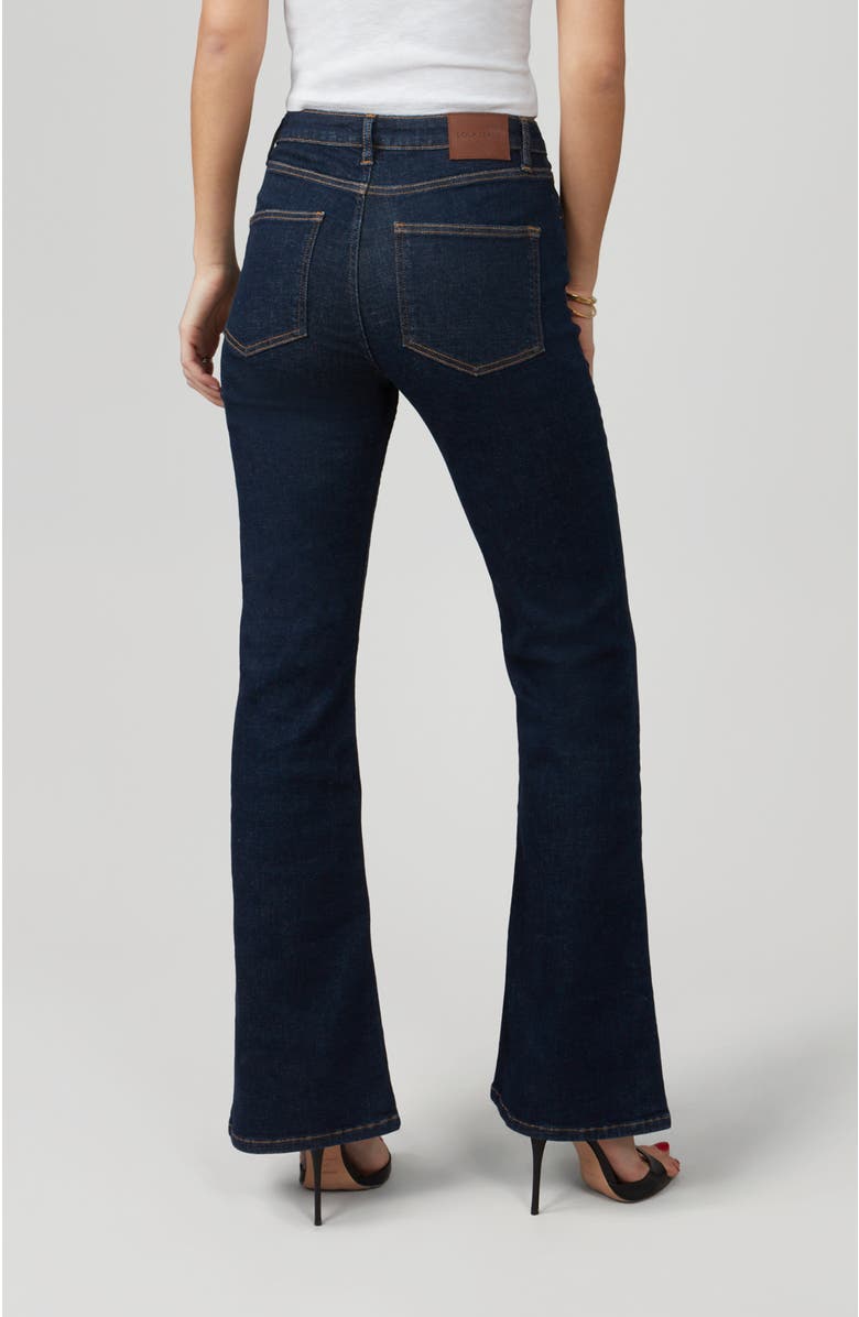 Lola Jeans Alice High Rise Flare Jeans, Alternate, color, Dark Rinse Blue