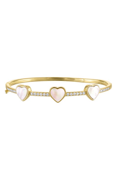 Kids' Cubic Zirconia Heart Bracelet
