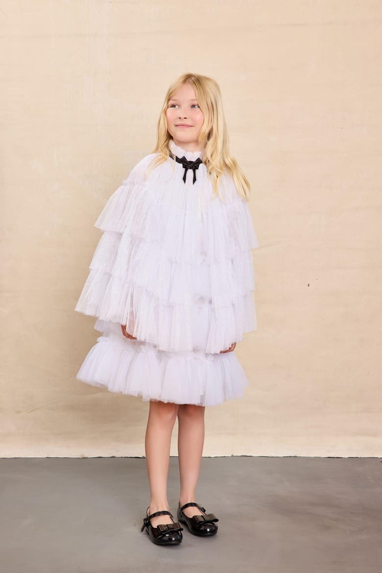 Ghost Cape for Girls, Alternate, color, White
