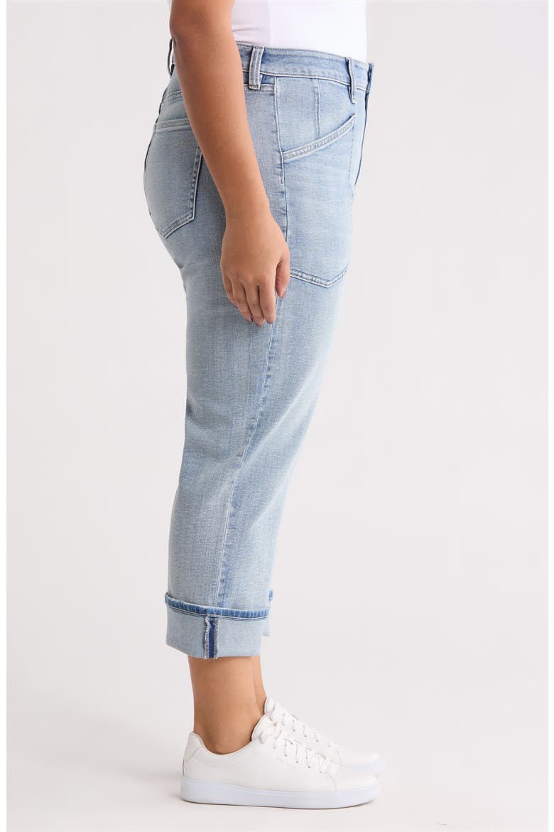 Marley Cuffed Crop Girlfriend Jeans, Alternate, color, CRUISE
