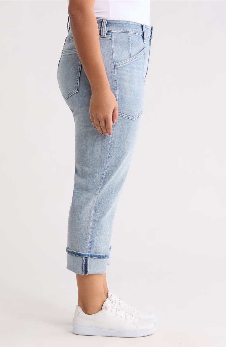 Liverpool Marley Cuffed Crop Girlfriend Jeans, Alternate, color, Cruise