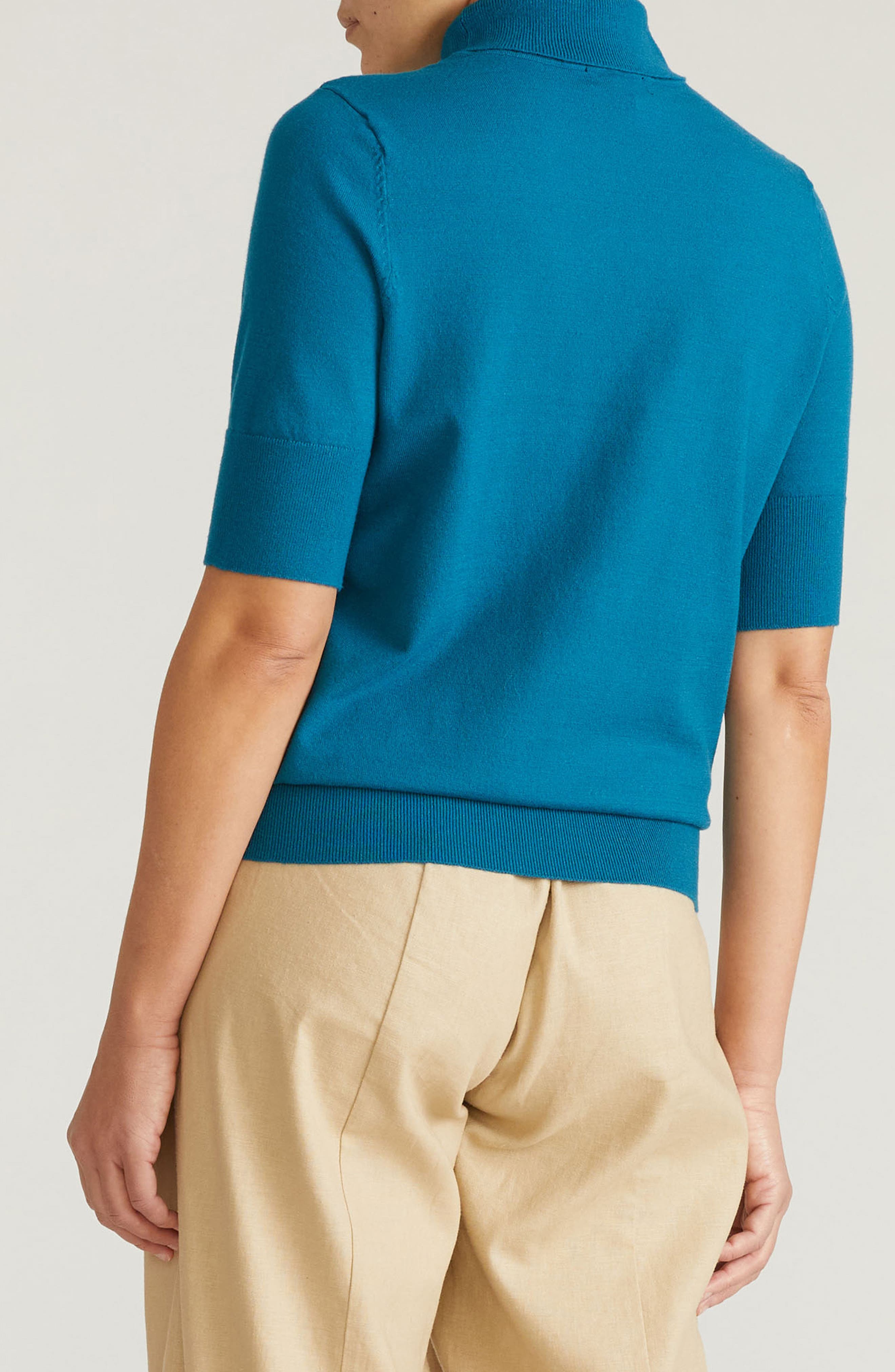 Savvy Short Sleeve Turtleneck Sweater - image 4