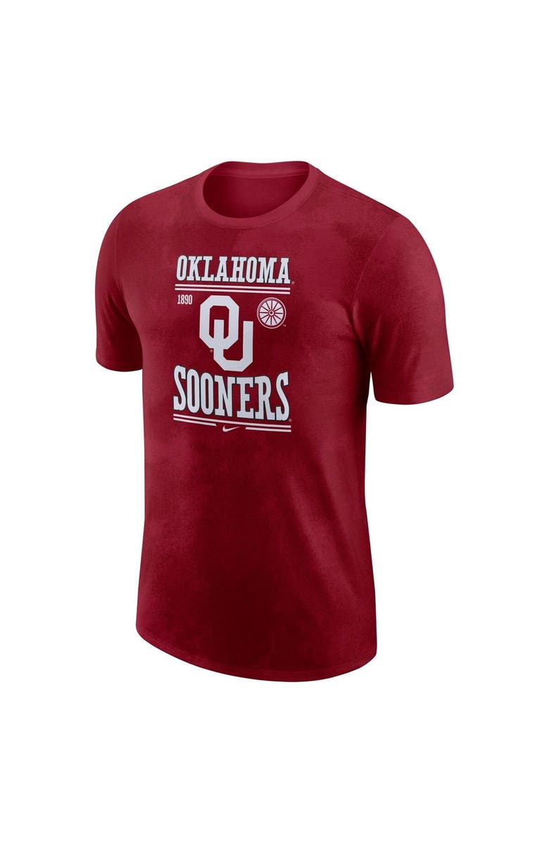 Nike Men's Nike Crimson Oklahoma Sooners Team Stack T-Shirt, Alternate, color, Crimson