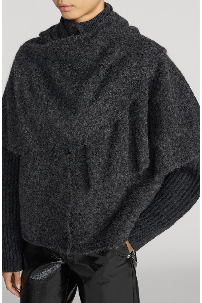 The Wrap Cape Coat, Alternate, color, GREY