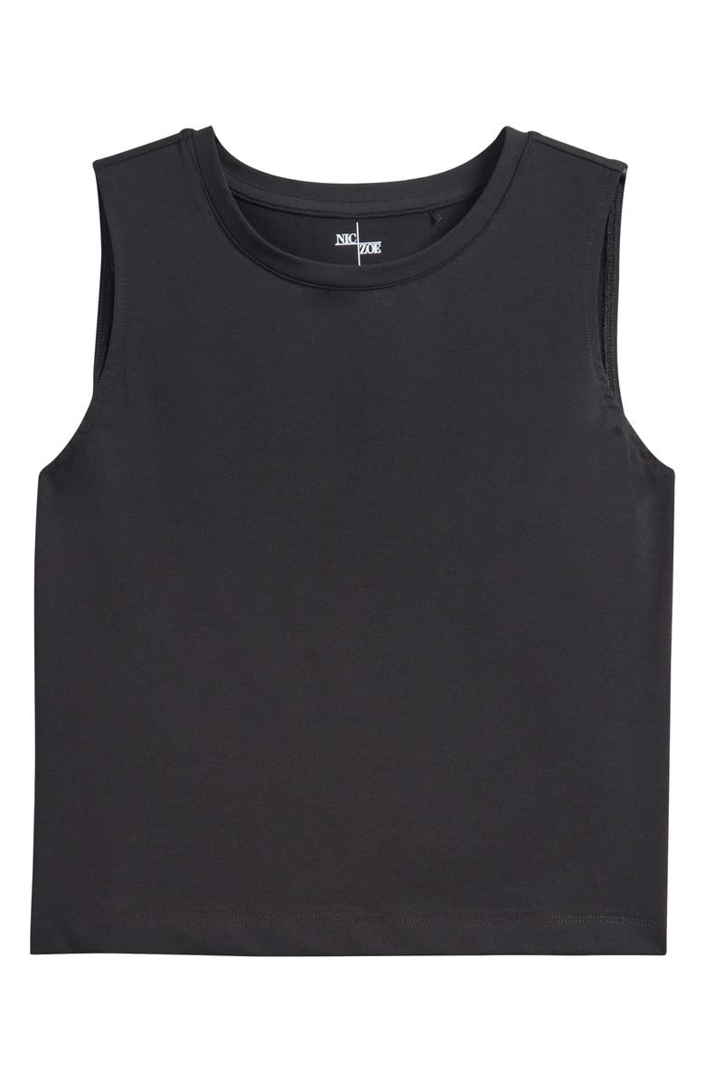 NIC+ZOE Perfect Knit Layer Tank, Alternate, color, Black Onyx