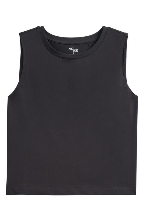 Nic + Zoe Nic+zoe Perfect Knit Layer Tank Top In Black