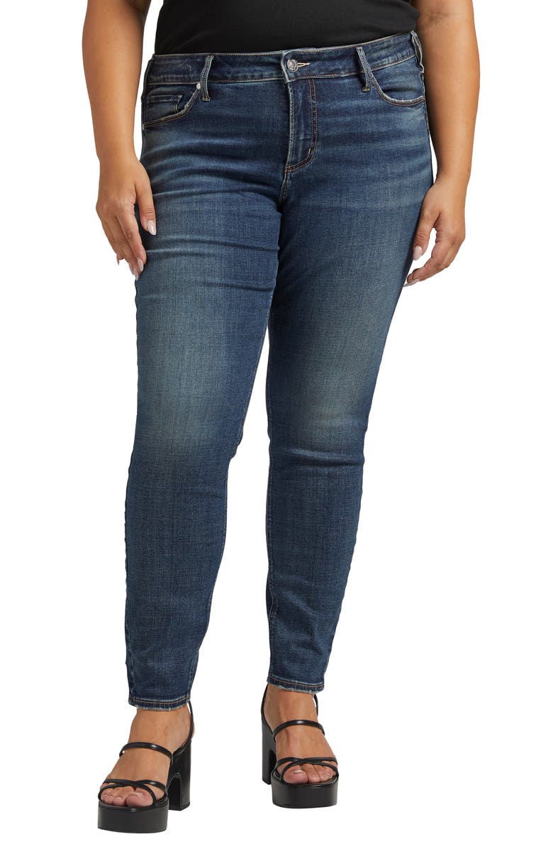 Silver Jeans Co. Elyse Skinny Jeans, Main, color, 